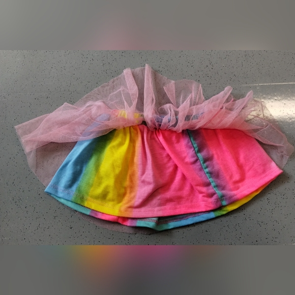 Dream Works Trolls World Tour colorful Rainbow tutu baby girl 12 M Balletcore - Picture 4 of 9